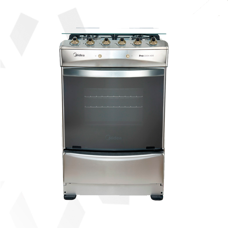 Cocina a gas 4 quemadores Pro Cook 400 MCG-4QI24NS Midea