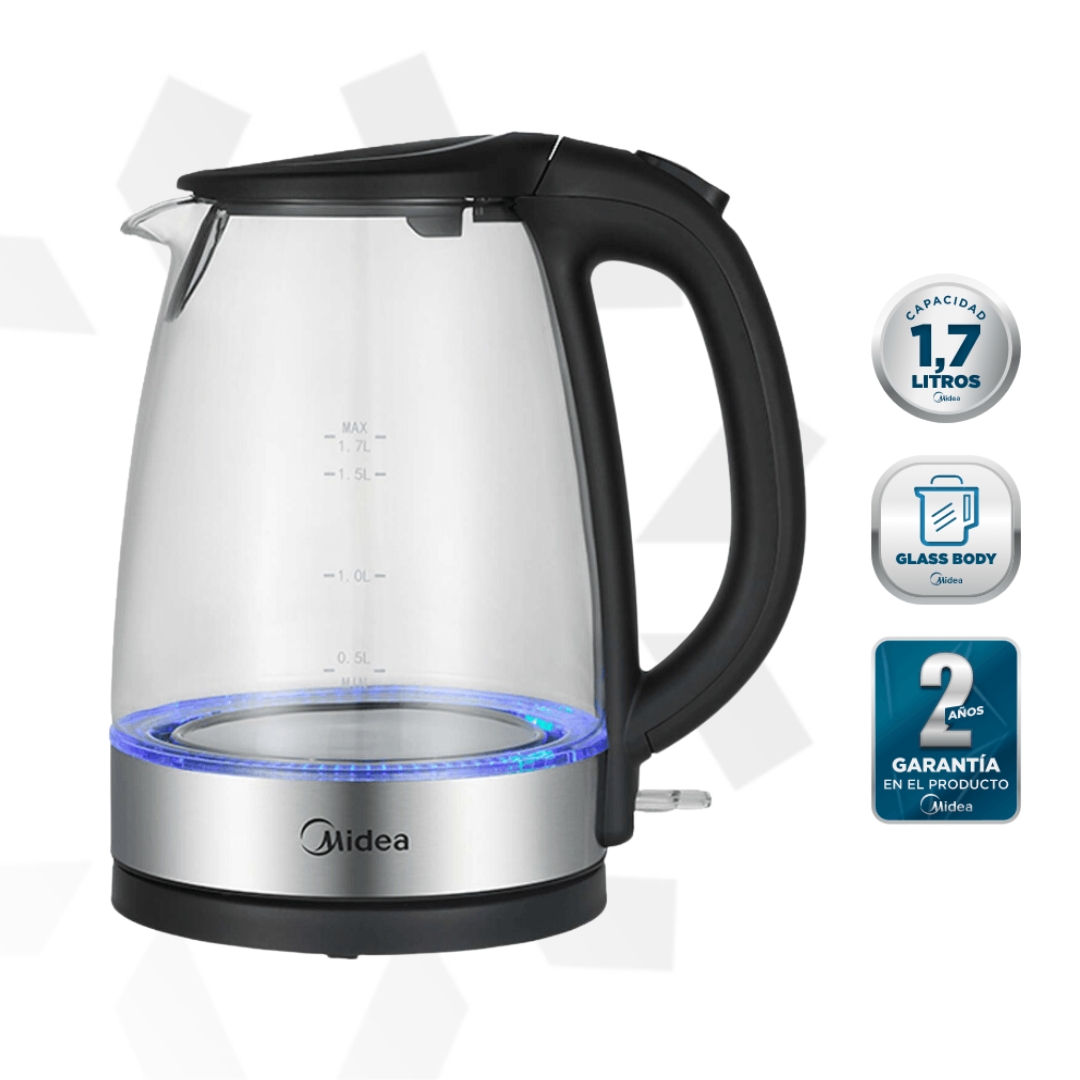 Hervidor Glass Midea 1.7L MK-17G02A