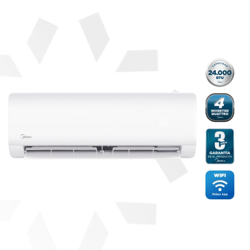 Aire Acondicionado XTREME DURA Inverter 24.000 BTU Midea