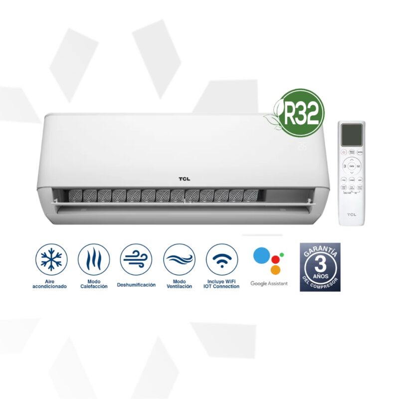 Aire Acondicionado GentleCool 9.000 BTU inverter R32 con Wifi TCL